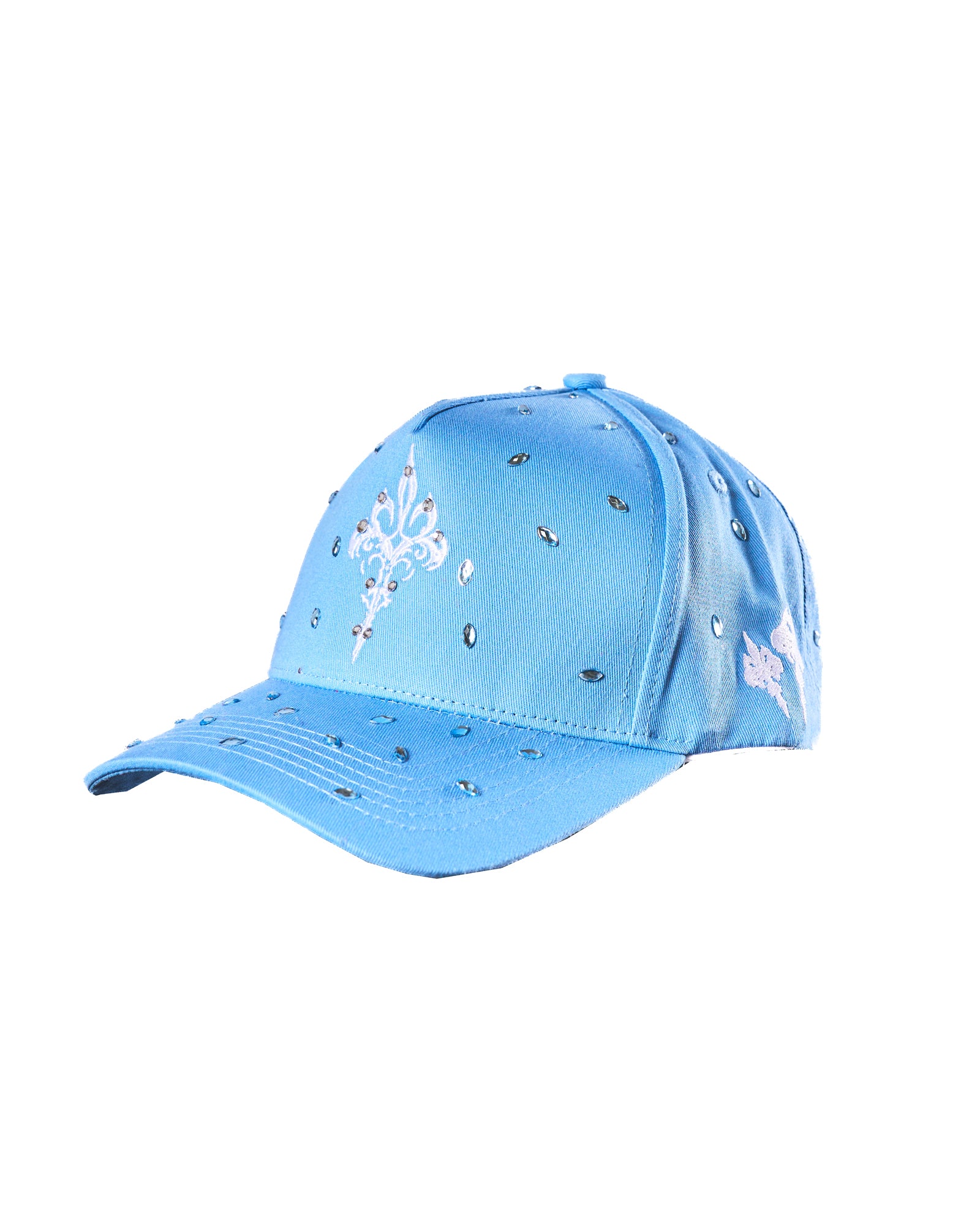 Sainted CELESTIAL blue gemstone hat by Saint Galleria — view 6
