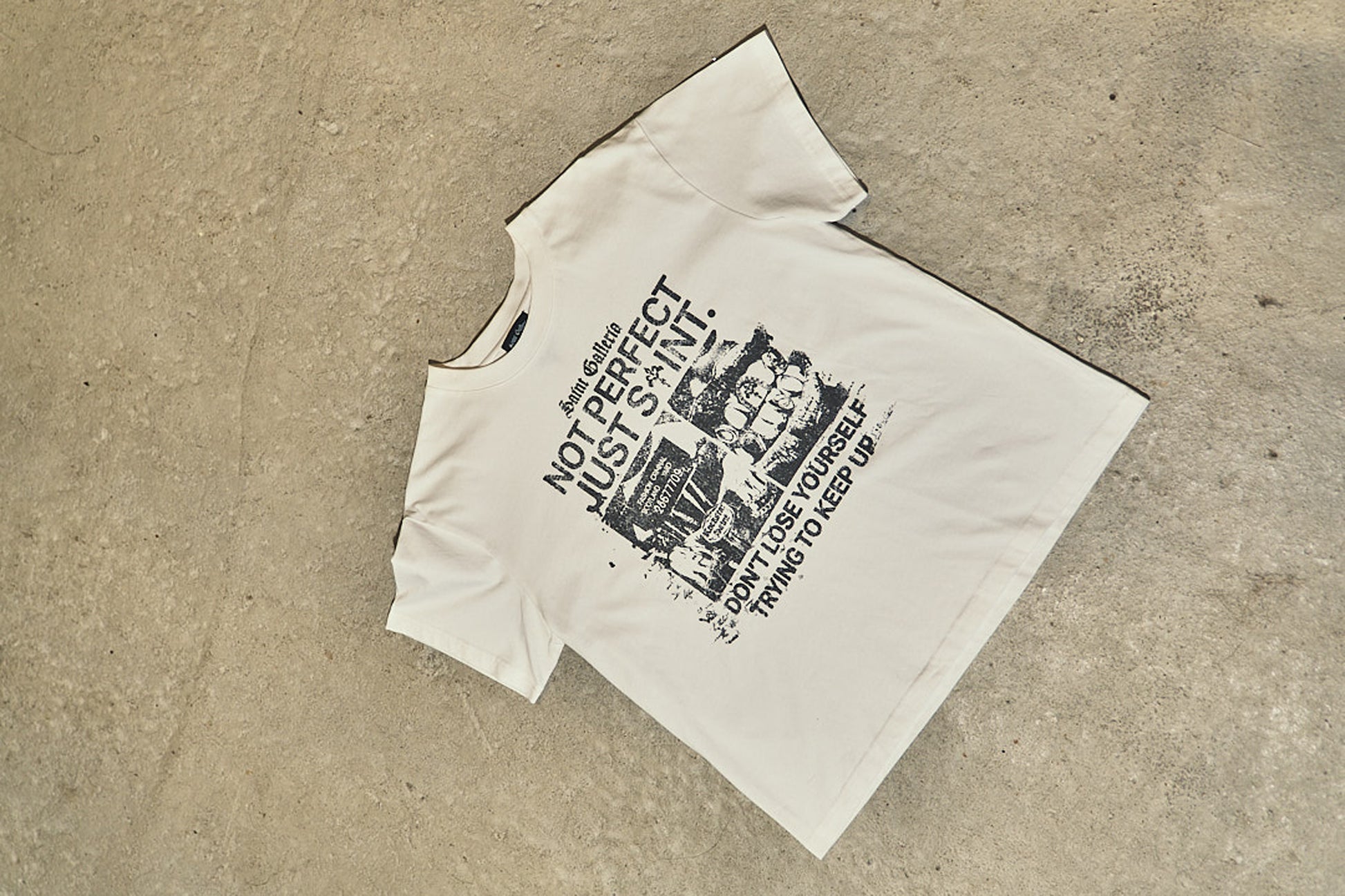 JUST SAINT T SHIRT — additional styling view 2