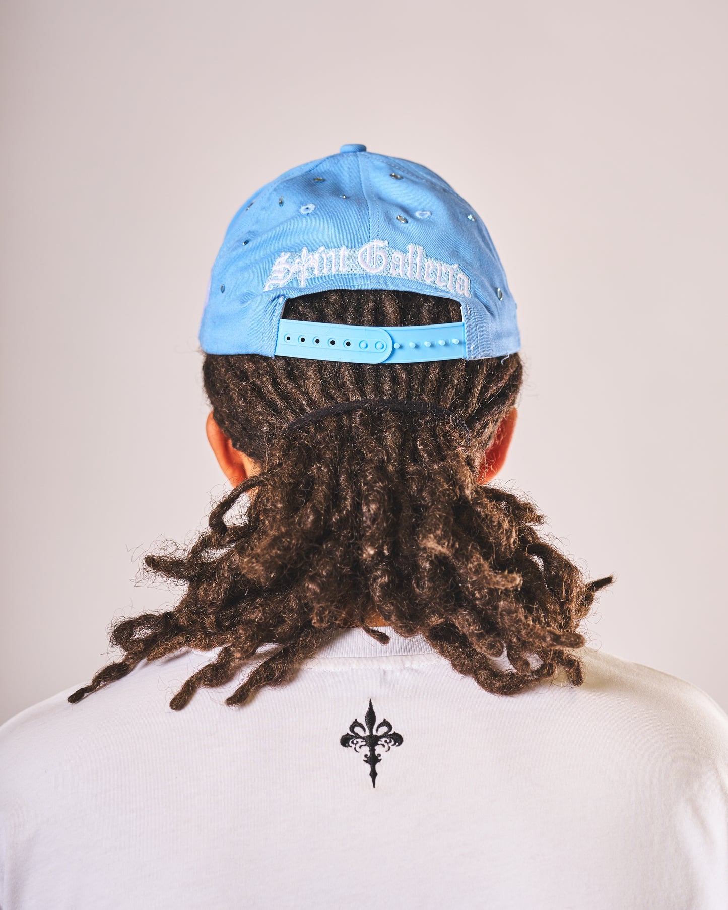 Sainted CELESTIAL blue gemstone hat by Saint Galleria — view 8