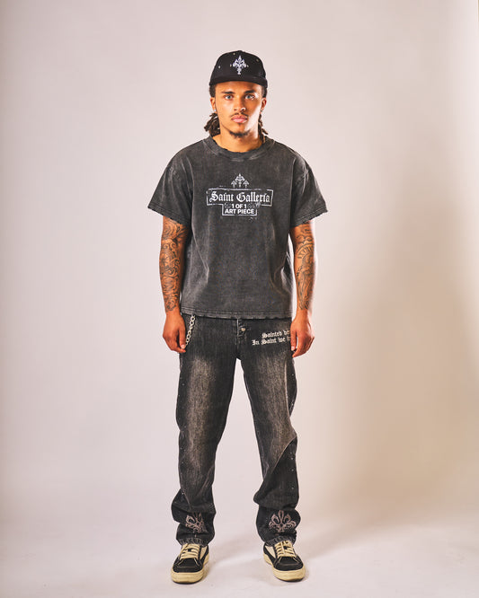 Sainted 1OF1 faded grey t-shirt by Saint Galleria — view 1